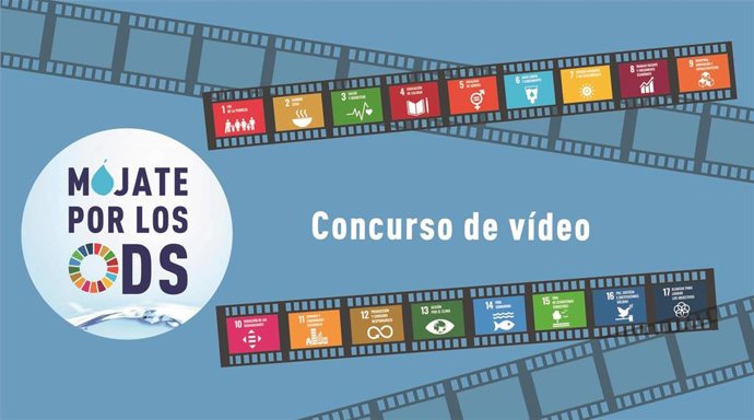 Cartel del concurso de vídeo para promover los ODS