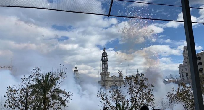 Archivo - Primera masclet de las Fallas 2020