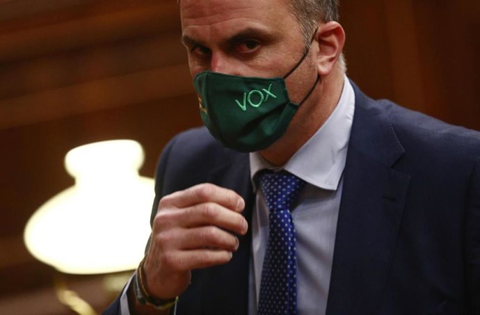 El secretario general de Vox y portavoz del partido en el Ayuntamiento de Madrid, Javier Ortega Smith.