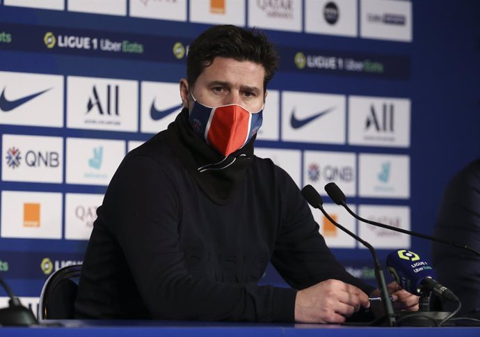 Archivo - Coach of PSG Mauricio Pochettino answers to the media during the post-match press conference following the French championship Ligue 1 football match between Paris Saint-Germain (PSG) and Montpellier HSC (MHSC) on January 22, 2021 at Parc des 