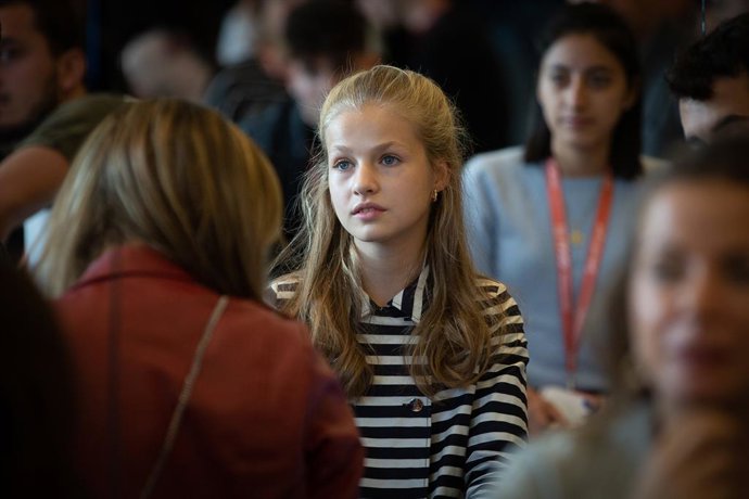 La princesa Elionor en un dels tallers de la jornada 'El talent atreu el talent' en el X Aniversari de la Fundació Princesa de Girona, 5 de novembre del 2019.