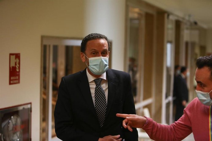 El portavoz parlamentario de Ciudadanos, Edmundo Bal, a su llegada a una reunión de la Junta de Portavoces en el Congreso de los Diputados, en Madrid (España), a 9 de marzo de 2021.