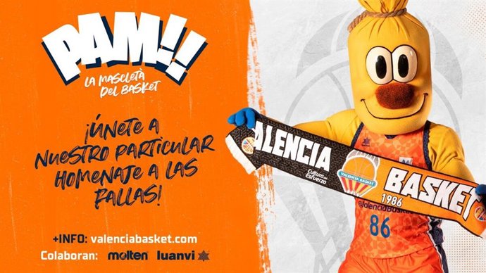 Cartel de la campaña 'PAM La masclet del basket'