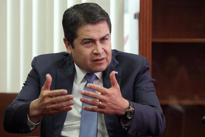 El presidente de Honduras, Juan Orlando Hernández.