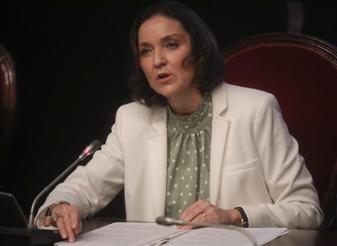 La ministra de Industria, Comercio y Turismo, Reyes Maroto, en Sevilla.