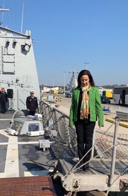 Archivo - Margarita Robles en la Base Naval de Rota