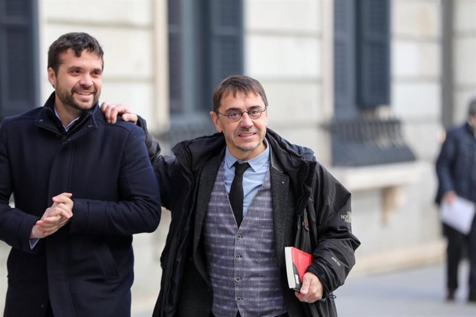 Archivo - El cofundador de Podemos Juan Carlos Monedero en el Congreso de los Diputados 