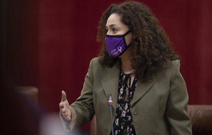 La portavoz de Adelante Andalucía, Inmaculada Nieto, en una foto de archivo en el Parlamento.