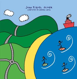 Carátula de una edición limitada en vinilo del primer disco del músico Joan Miquel Oliver, 'Surfistes en cmera lenta'.