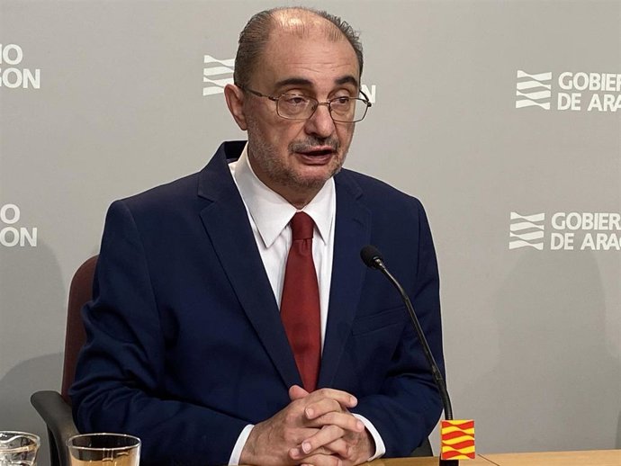El presidente del Gobierno de Aragón, Javier Lambán.
