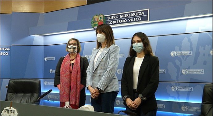 La vicelehendakari y consejera de Trabajo y Empleo del Gobierno Vasco, Idoia Mendia, durante la presentación de 'Reactiívate'