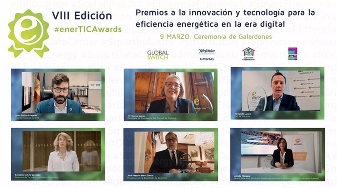 Ceremonia de entrega de la VIII edición de premios EnerTIC