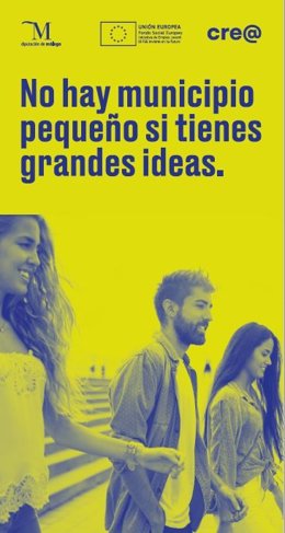 Cartel del plan CRE@ de la Diputación de Málaga