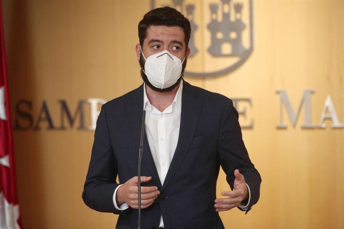 Archivo - El portavoz de Ciudadanos en la Asamblea de Madrid, César Zafra.