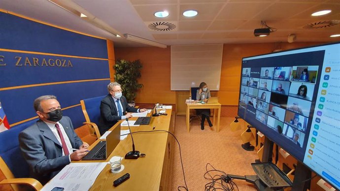 Pleno de la Diputación de Zaragoza.