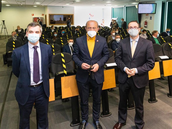 Marcano en la presentación d ela Plataforma de Hidrógeno de Cantabria