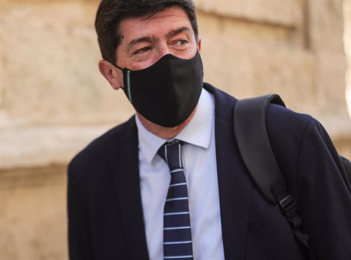 Juan Marín, este miércoles en el Parlamento de Andalucía