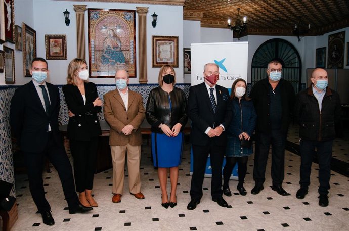 Presentan la iniciativa 'Semana Santa Solidaria', iniciativa de Caixabank y el Consejo de Hermandades de Huelva.