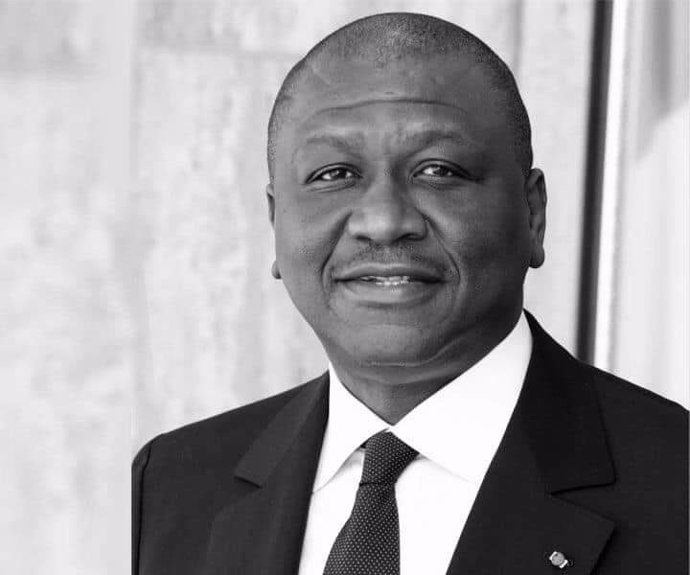 El primer ministro de Costa de Marfil, Hamed Bakayoko, fallecido a causa de un cáncer con 56 años.