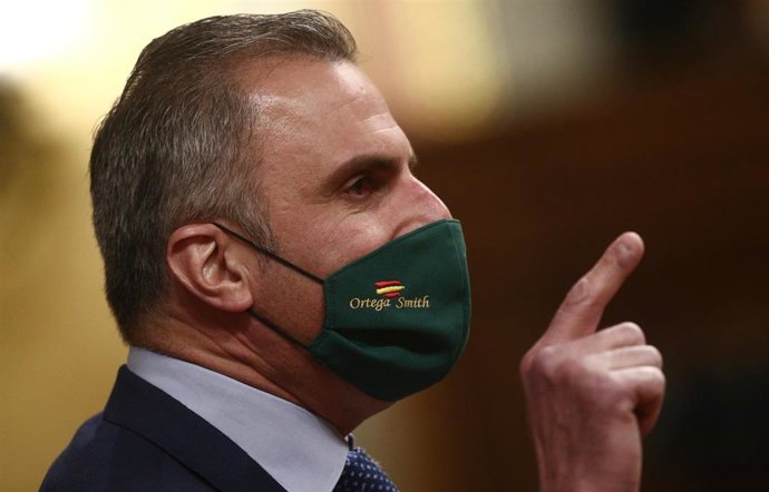 El secretario general de Vox y portavoz del partido en el Ayuntamiento de Madrid, Javier Ortega Smith