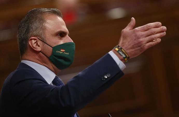 El secretario general de Vox y portavoz del partido en el Ayuntamiento de Madrid, Javier Ortega Smith