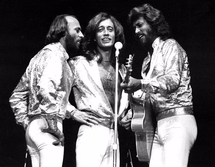 Imagen de archivo del grupo Bee Gees
