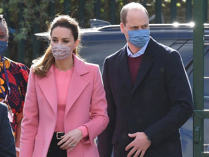Prince William, Duke of Cambridge and Catherine, Duchess of Cambridge visit School 21 in Stratford on March 11, 2021 in London, England.