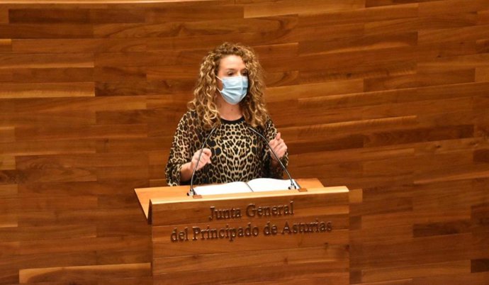 Archivo - La portavoz del PP en la Junta General, Teresa Mallada