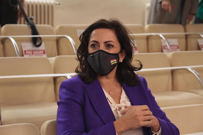Archivo - La presidenta del Gobierno de La Rioja, Concha Andreu; durante la primera sesión del Debate sobre el Estado de la Ciudad