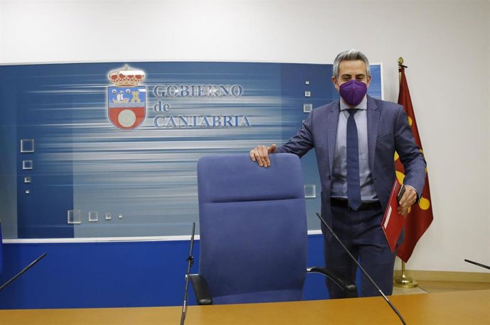 El vicepresidente del Gobierno, Pablo Zuloaga, informa en rueda de prensa de los acuerdos de Consejo de Gobierno