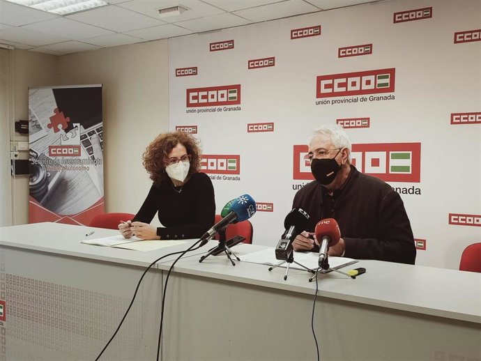 Nuria López y Ricardo Flores, de CCOO