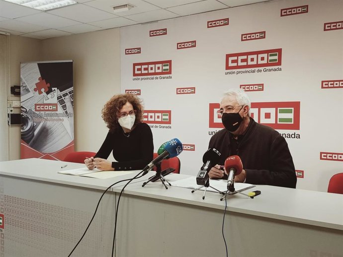Nuria López y Ricardo Flores, de CCOO