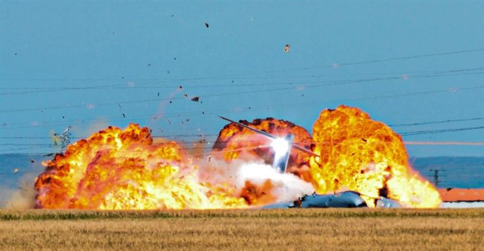 Archivo - Fotografía inédita y exclusiva de Europa Press del accidente del A400M