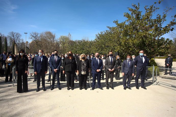  Día Europeo de las Víctimas del Terrorismo con motivo del 17 aniversario del atentado del 11-M, en el Bosque del Recuerdo del Parque del Retiro, en Madrid (España), a 11 de marzo de 2021. 