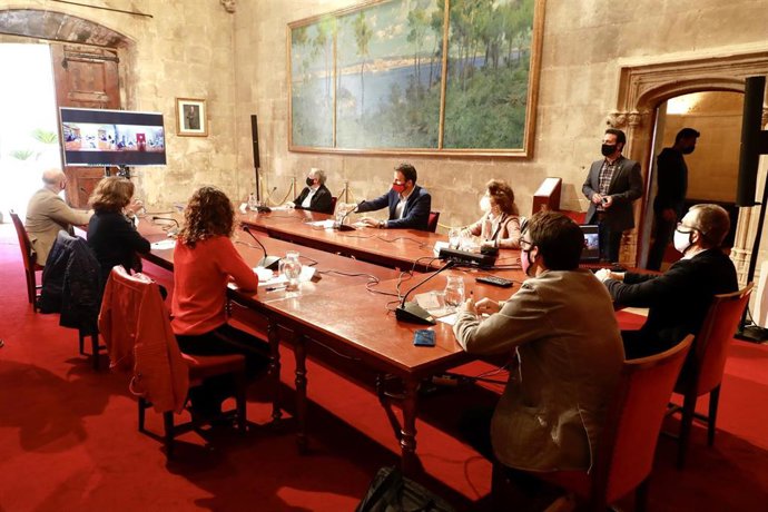 Reunión de la Mesa de Diálogo Social, este jueves.