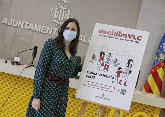 La concejala de Particiación Ciudadana, Elisa Valía, presenta los proyectos de Decidim VLC