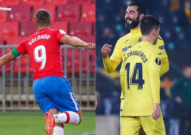 Granada y Villarreal ganan el primer partido de octavos en la Liga Europa