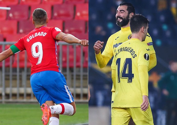 Granada y Villarreal ganan el primer partido de octavos en la Liga Europa