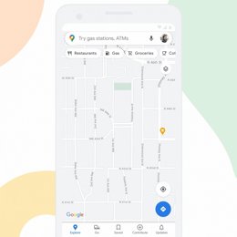 Interfaz actualizada de Google Maps