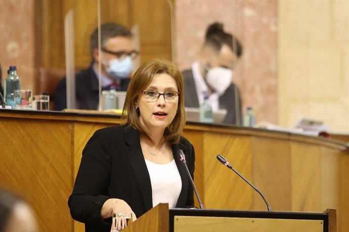 La parlamentaria de Ciudadanos (Cs) Mar Sánchez en una foto de archivo en el Parlamento andaluz.