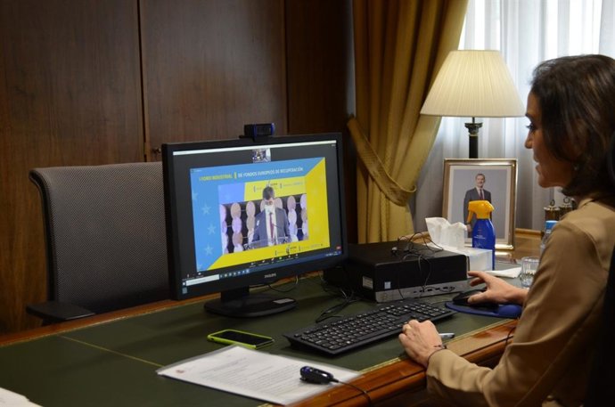 La ministra de Industria, Reyes Maroto, participa en el I Foro Industrial de Fondos Europeos de Recuperación con la presencia también del presidente de la Xunta, Alberto Núñez Feijóo, y empresarios