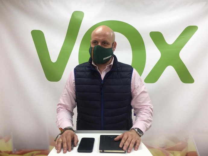El portavoz adjunto de Vox en el Parlamento andaluz, Rodrigo Alonso