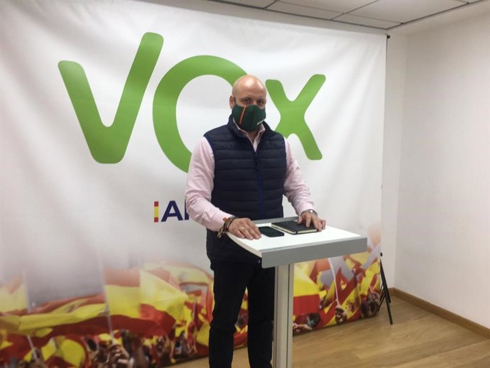 El portavoz adjunto de Vox en el Parlamento de Andalucía, Rodrigo Alonso