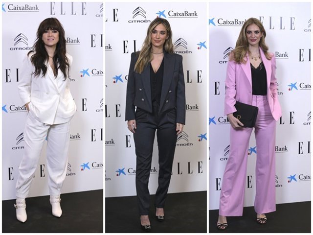 Vanesa Martín, María Pombo y Teresa Baca en la alfombra roja de los Elle Women Awards