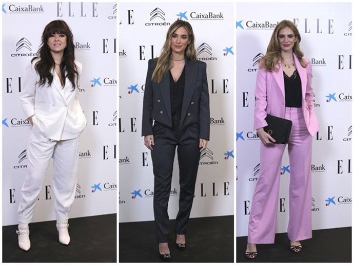 Vanesa Martín, María Pombo y Teresa Baca en la alfombra roja de los Elle Women Awards
