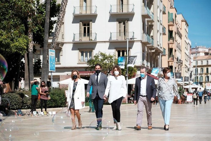 La secretaria general del PSOE de Andalucía, Susana Díaz, en Málaga