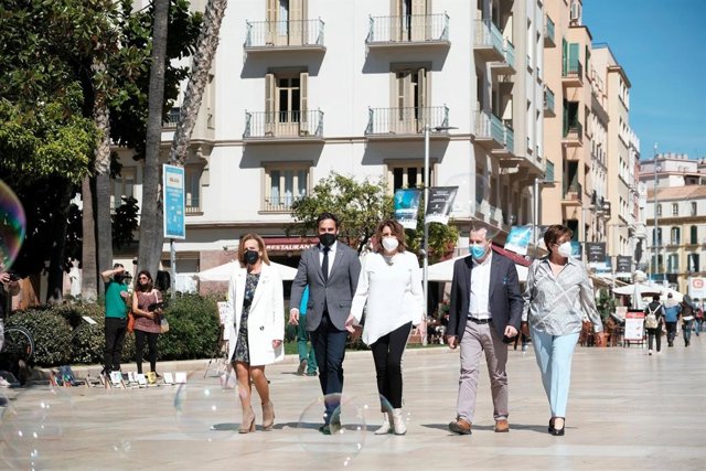 La secretaria general del PSOE de Andalucía, Susana Díaz, en Málaga