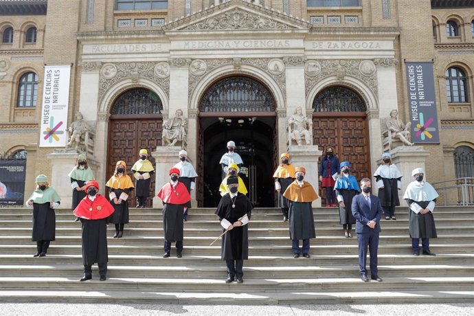 Acto de investidura del rector de la Universidad de Zaragoza.
