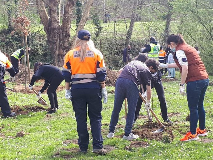 Plantación de árboles en Barakaldo