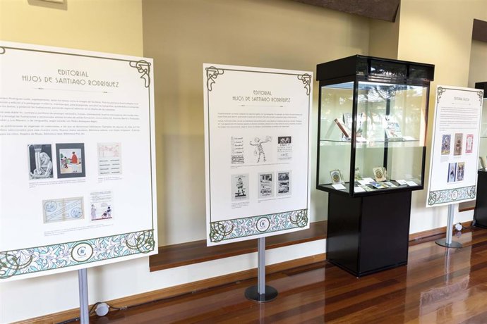 Parte de la exposición 'Una mirada a nuestros libros' en el Monasterio de San Agustín.